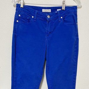 Bright blue Vizcaino jeans, great condition, size 4